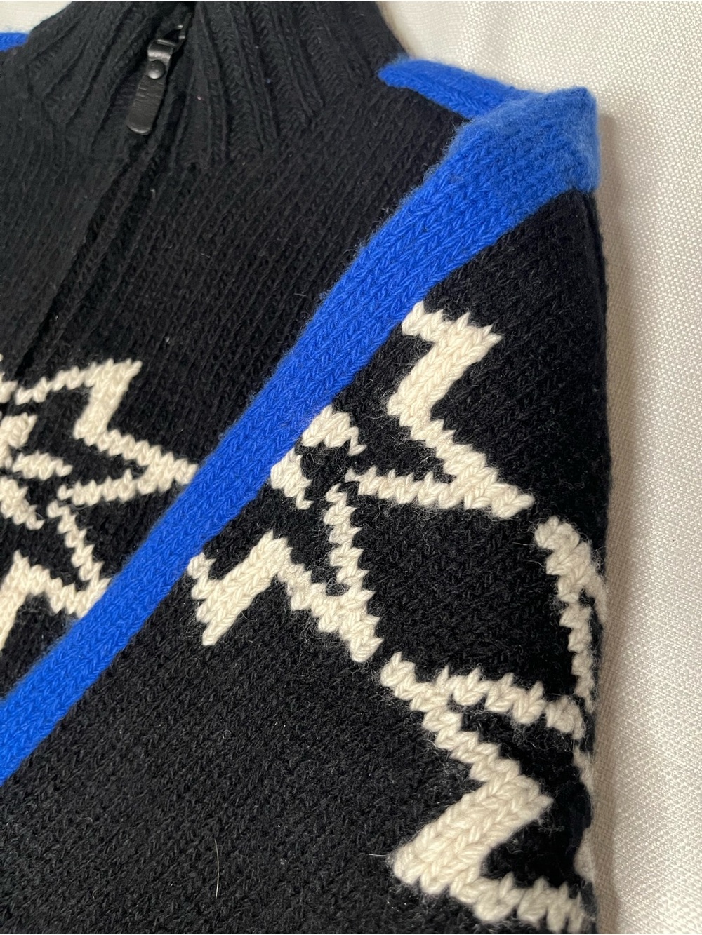 Vintage Polo Ralph Lauren Wool Cashmere Fair Isle Full Zip Sweater Après Ski - Picture 6 of 10